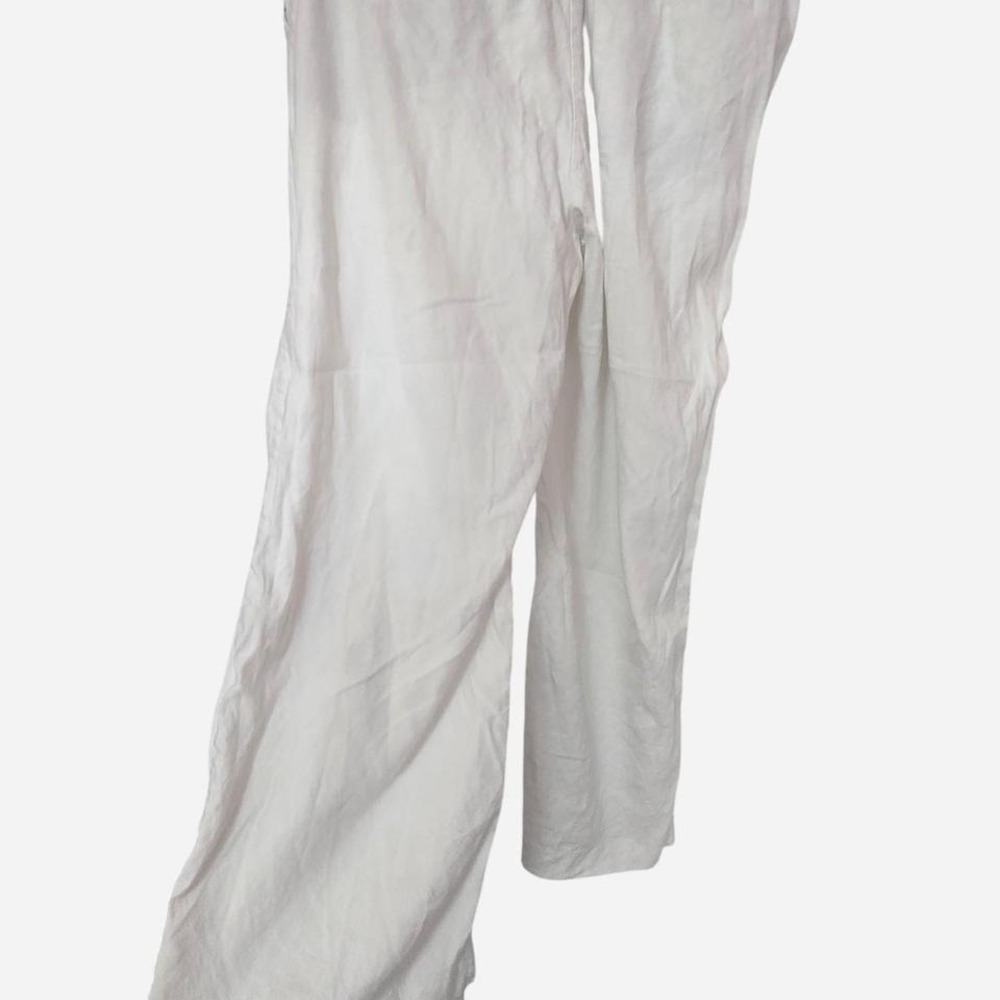 Loft Peyton white linen pants size 12